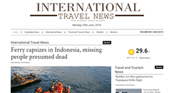 Desktop Screenshot of internationaltravelnews.com