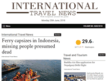Tablet Screenshot of internationaltravelnews.com